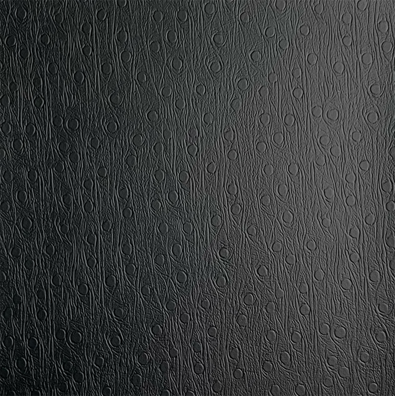 Kulit pvc hitam untuk kasut