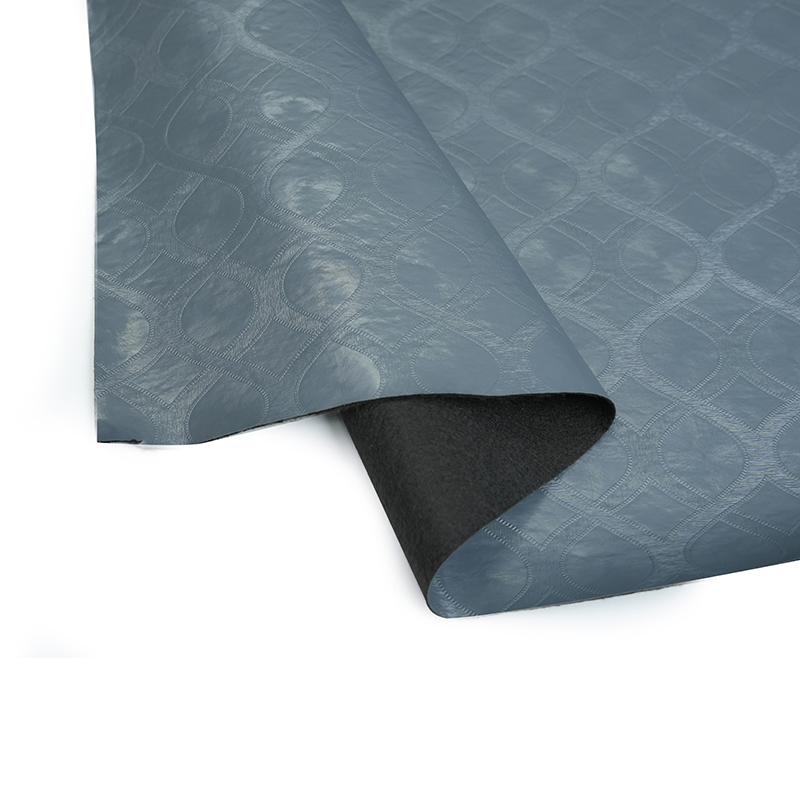 Kulit PVC Upholstery Merah Gelap